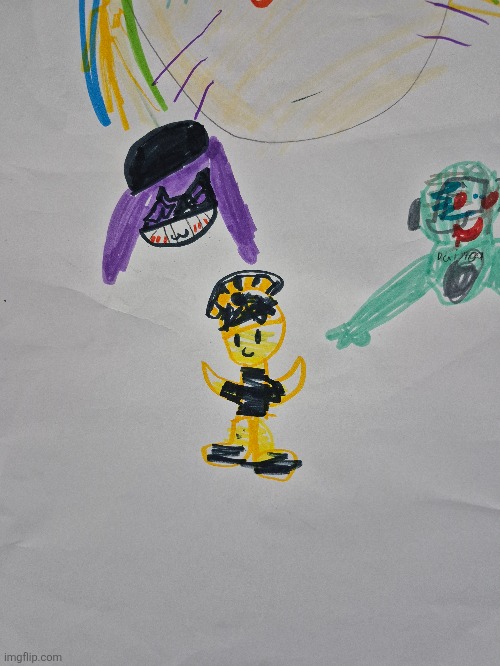 Some kid drew that at the Elementary school | image tagged in elementary,murder drones,art | made w/ Imgflip meme maker