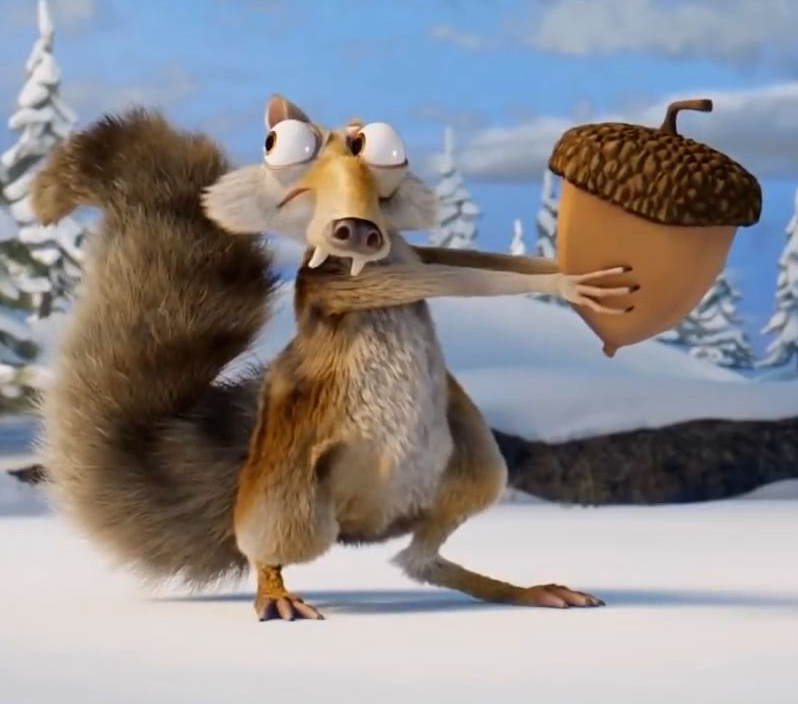 Ice age squirrel Blank Meme Template