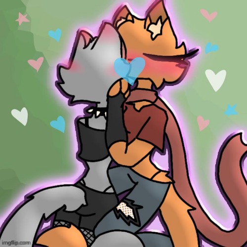 Scarf and Thorne art made by Alexthetrasgenderfreak on ibis paint (Ada: my, my, my, whoah lieutenant) | image tagged in hopefully this is allowed | made w/ Imgflip meme maker