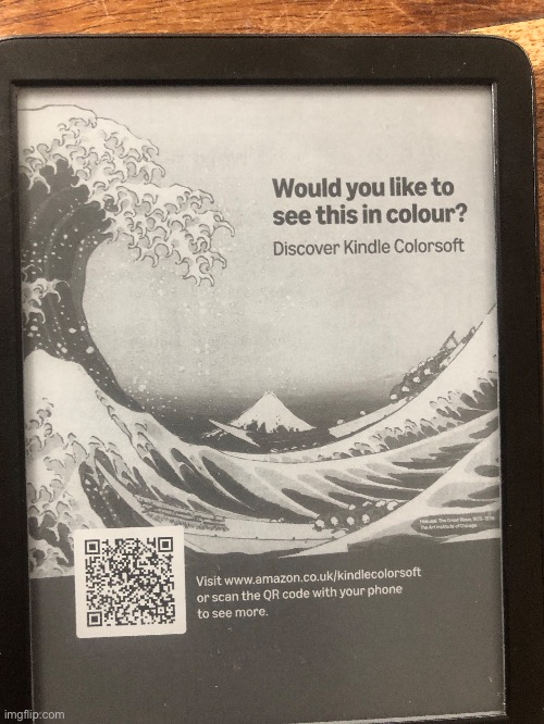 Damn even the kindle wants to be coloured | made w/ Imgflip meme maker