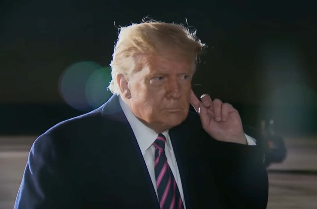 High Quality Trump listening Blank Meme Template