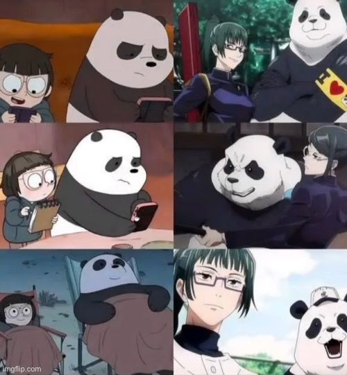 The three souls of panda | made w/ Imgflip meme maker