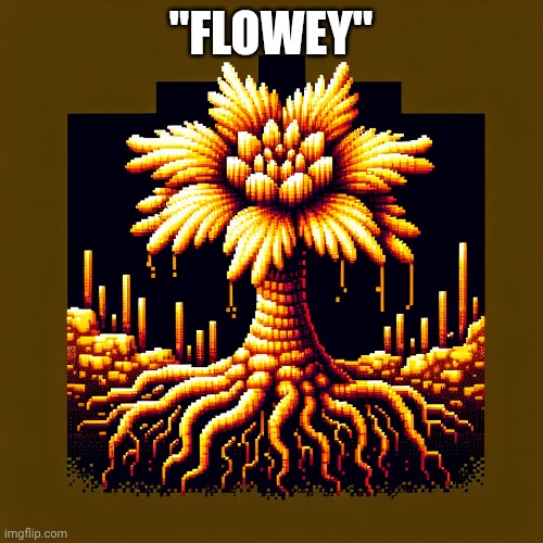 Month four of asking ai what Undertale is | "FLOWEY" | image tagged in undertale,ai | made w/ Imgflip meme maker
