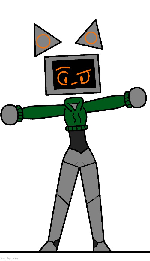 Friend drew one of my characters (this image pretty old) | made w/ Imgflip meme maker