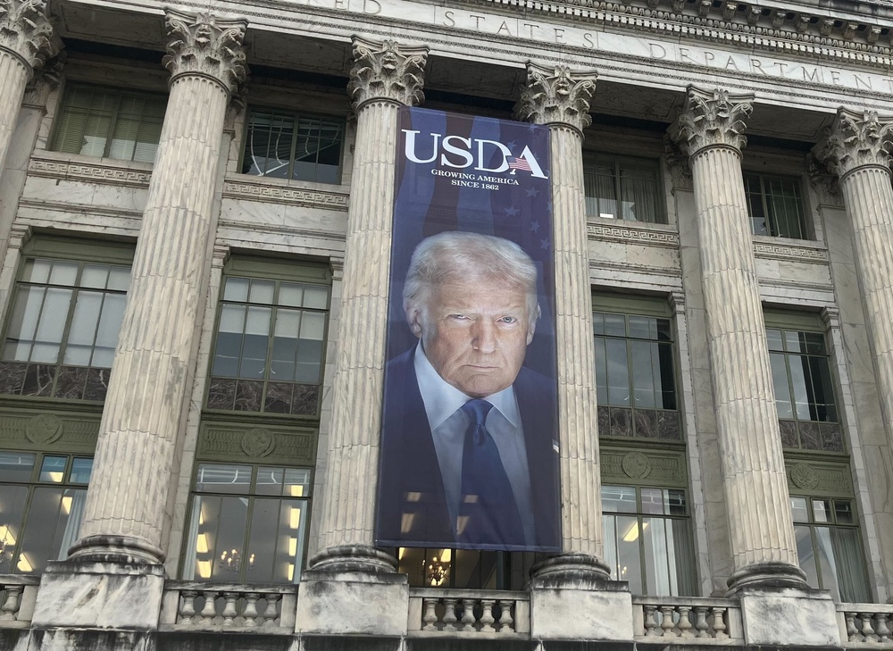 High Quality Donald Trump banner Department of Agriculture Blank Meme Template