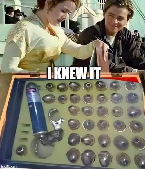 Rose's Chest | I KNEW IT | image tagged in sex jokes | made w/ Imgflip meme maker
