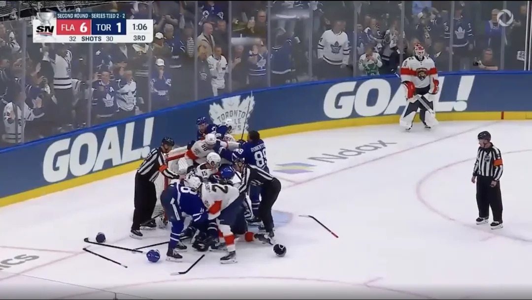 Bobrovsky in the corner Blank Meme Template