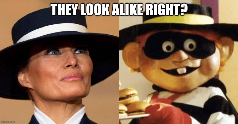 Melina the Hamburglar | THEY LOOK ALIKE RIGHT? | image tagged in memes | made w/ Imgflip meme maker