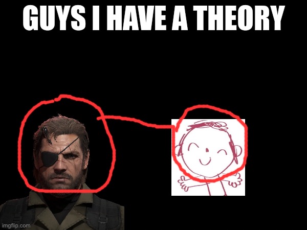 I did this to bother my friend a lil | image tagged in guys i have a theory,game theory,blue archive,metal gear,memes | made w/ Imgflip meme maker