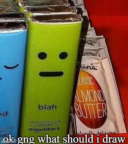 blah | ok gng what should i draw | image tagged in blah | made w/ Imgflip meme maker