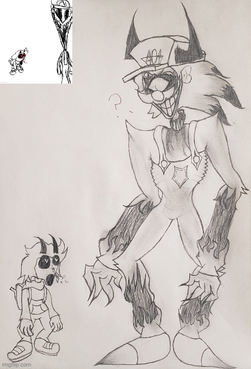 Fangirling | image tagged in fangirl,overhaul,drawing | made w/ Imgflip meme maker