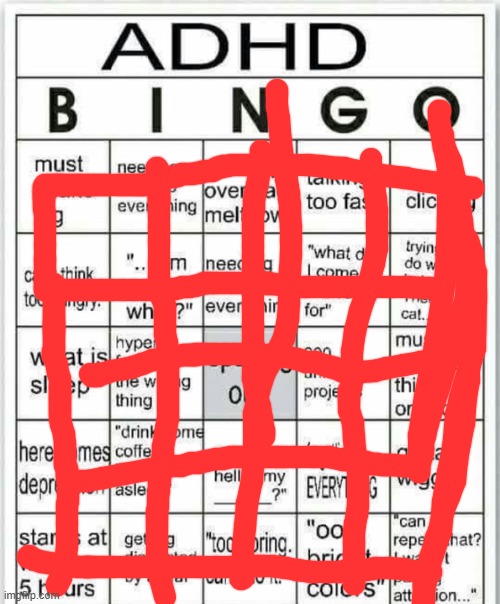 jesus | image tagged in adhd bingo | made w/ Imgflip meme maker