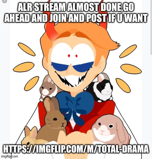POCKETT | ALR STREAM ALMOST DONE,GO AHEAD AND JOIN AND POST IF U WANT; HTTPS://IMGFLIP.COM/M/TOTAL-DRAMA | image tagged in pockett | made w/ Imgflip meme maker