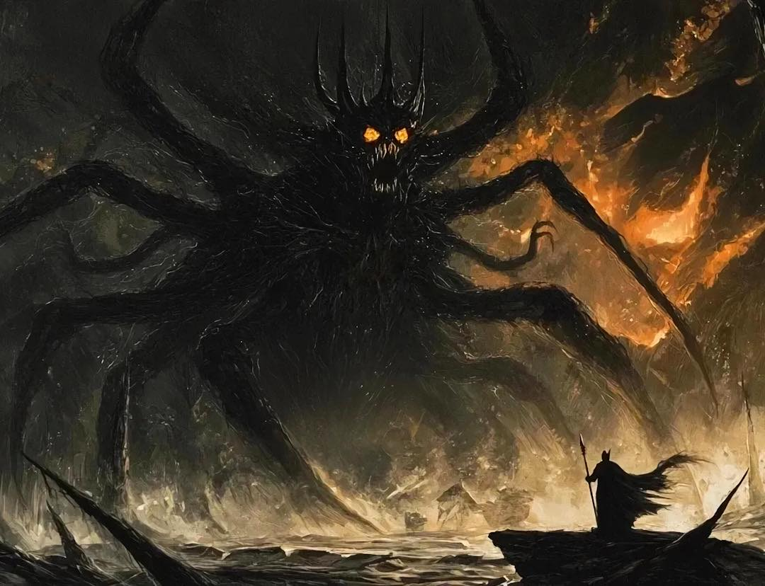 Ungoliant and Melkor Blank Meme Template