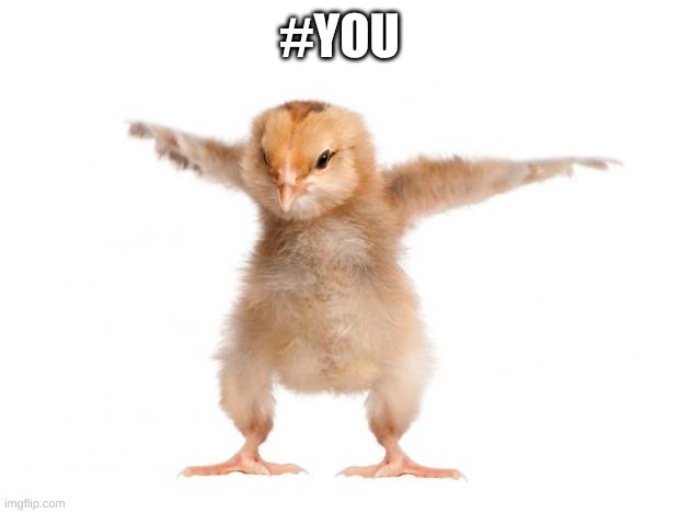 strongest chicken | #YOU | image tagged in strongest chicken | made w/ Imgflip meme maker