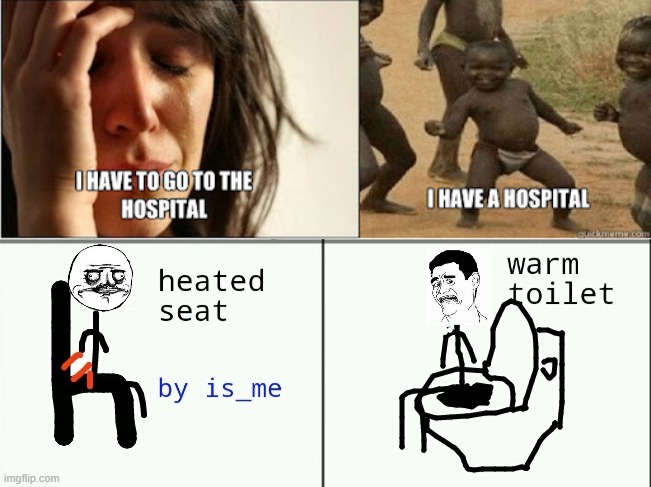 warm is disgusting | image tagged in toilet,first world problems | made w/ Imgflip meme maker