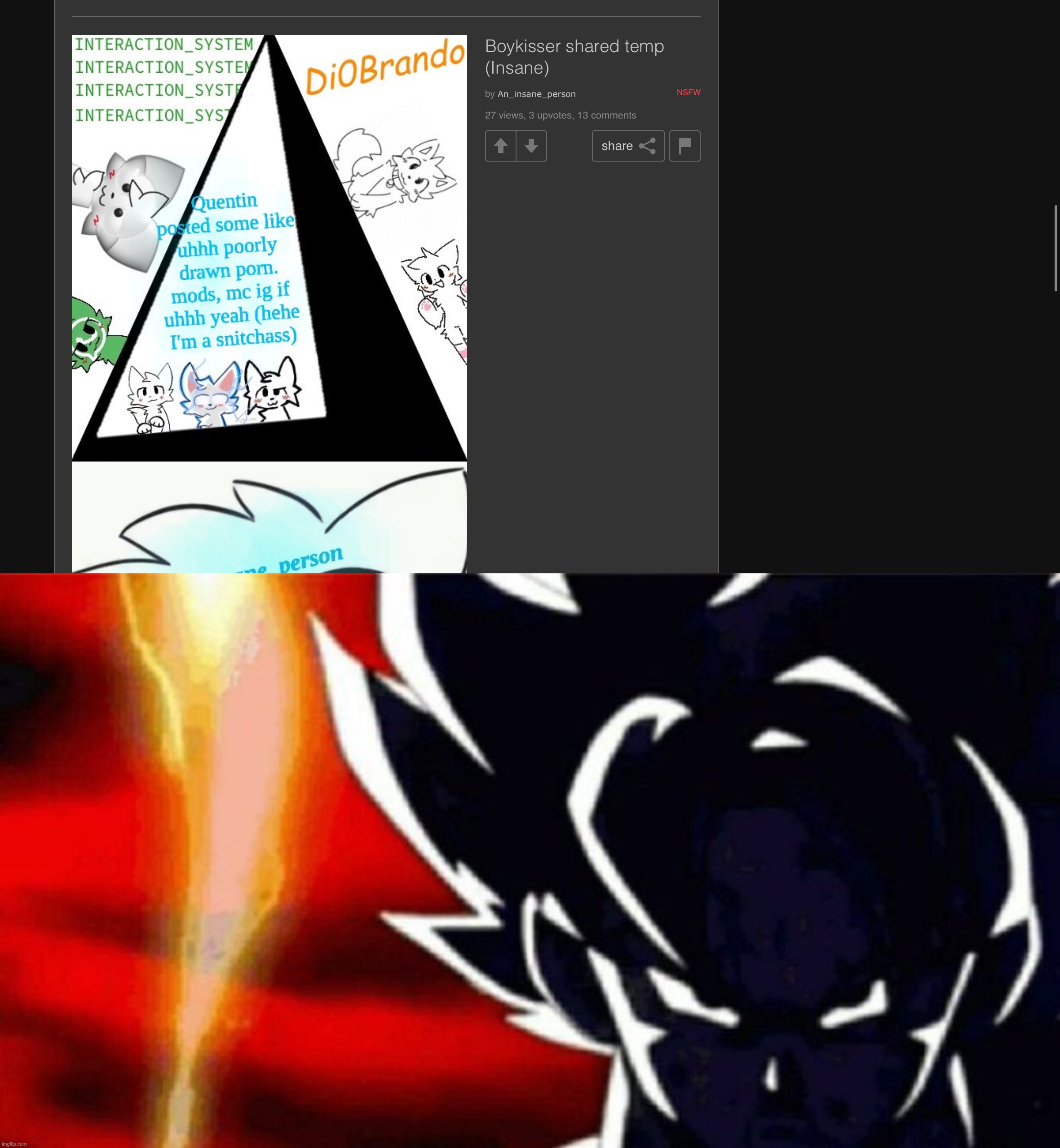image tagged in goku lightning | made w/ Imgflip meme maker