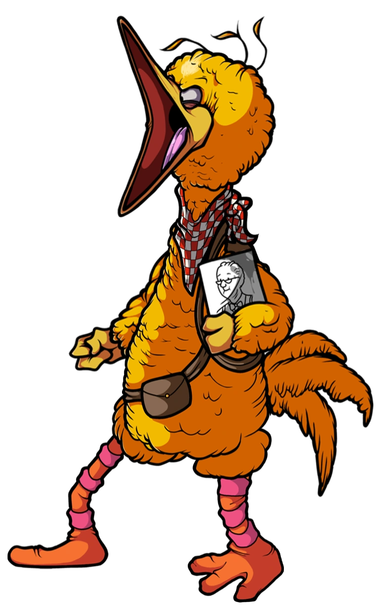 Big Bird Yelling Blank Meme Template