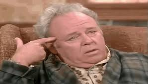 Archie Bunker Finger Gun Blank Meme Template