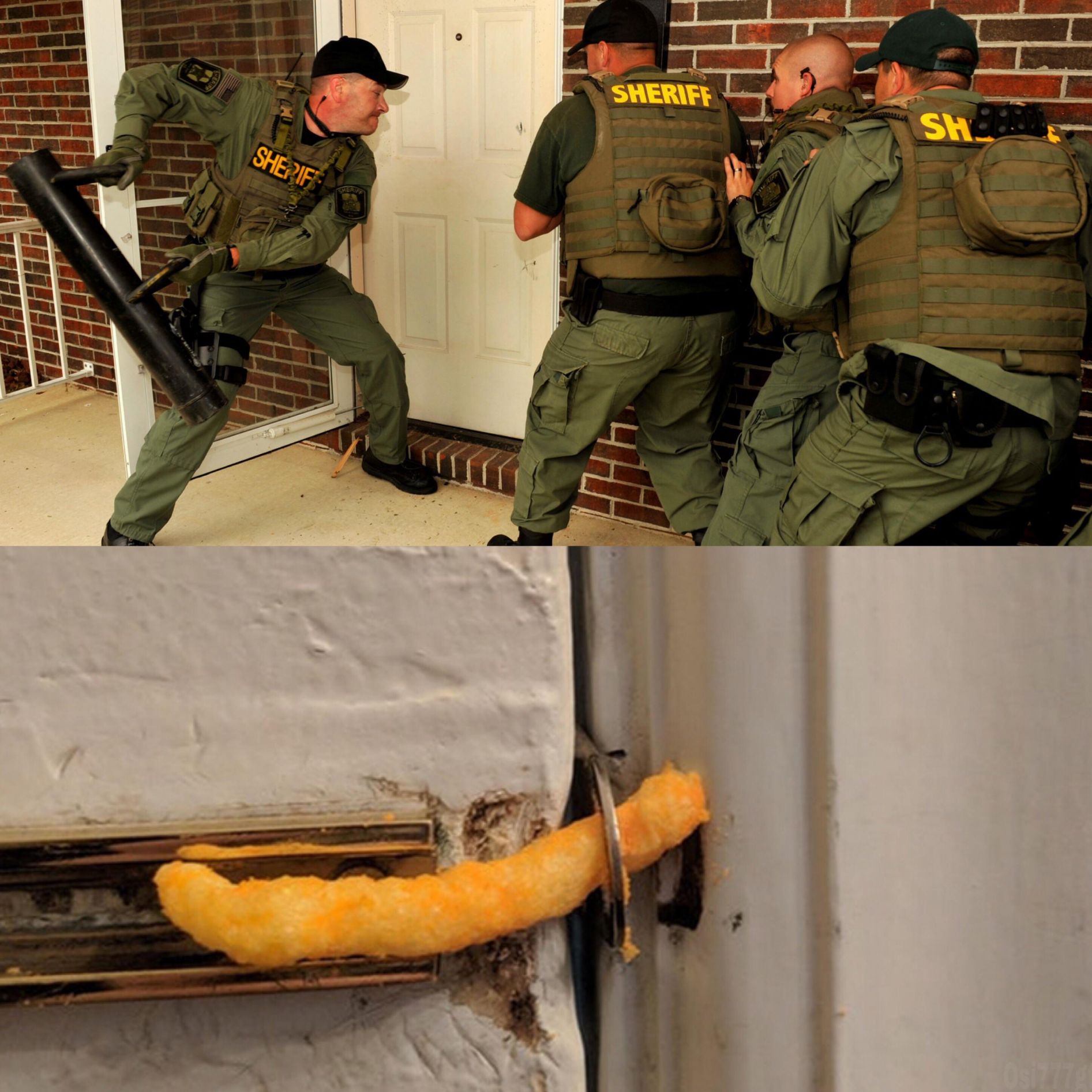 Chip holding door Blank Meme Template