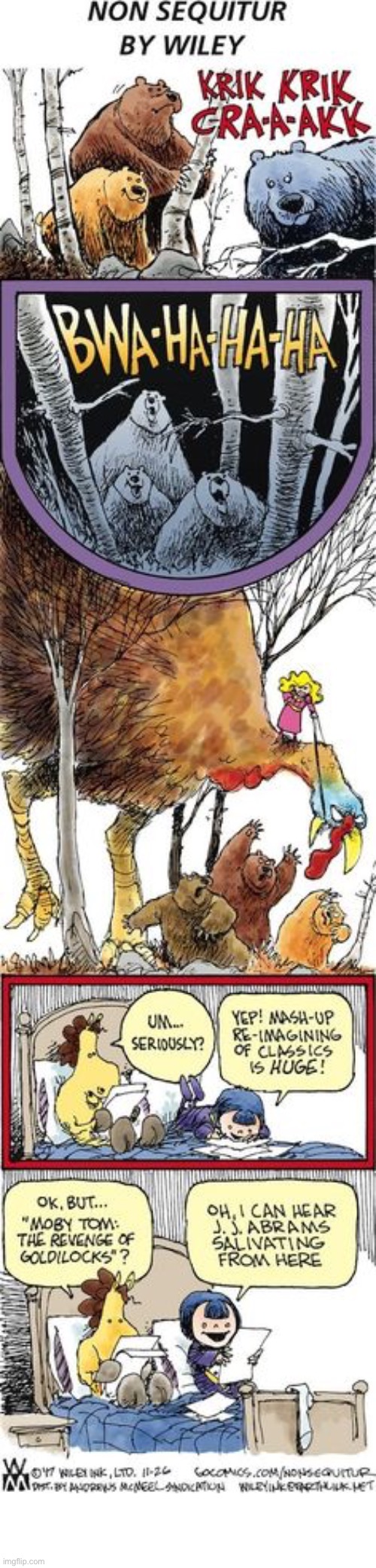 image tagged in comics,non sequitur,danae and lucy,mashup,imagination | made w/ Imgflip meme maker