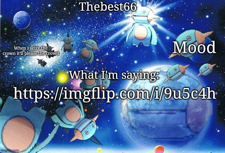 Marshtomp template thebest66 | https://imgflip.com/i/9u5c4h | image tagged in marshtomp template thebest66 | made w/ Imgflip meme maker