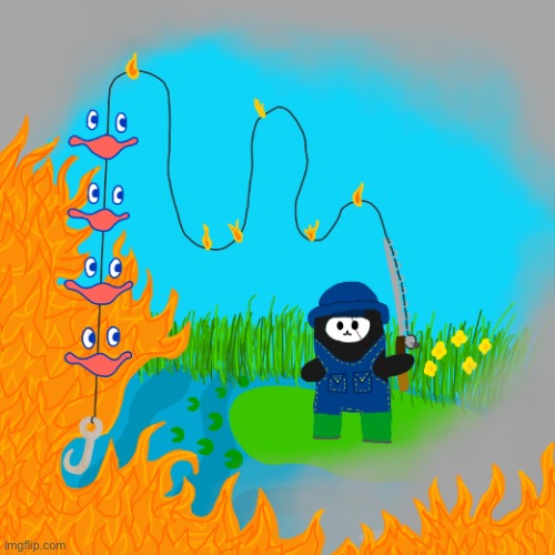 Fishing for fishies | made w/ Imgflip meme maker