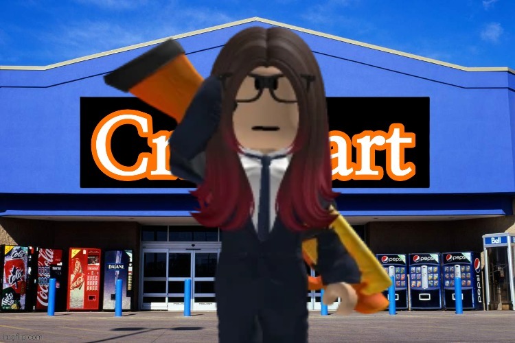 My Roblox avatar at Cribmart | image tagged in roblox,avatar,memes,cribmart | made w/ Imgflip meme maker