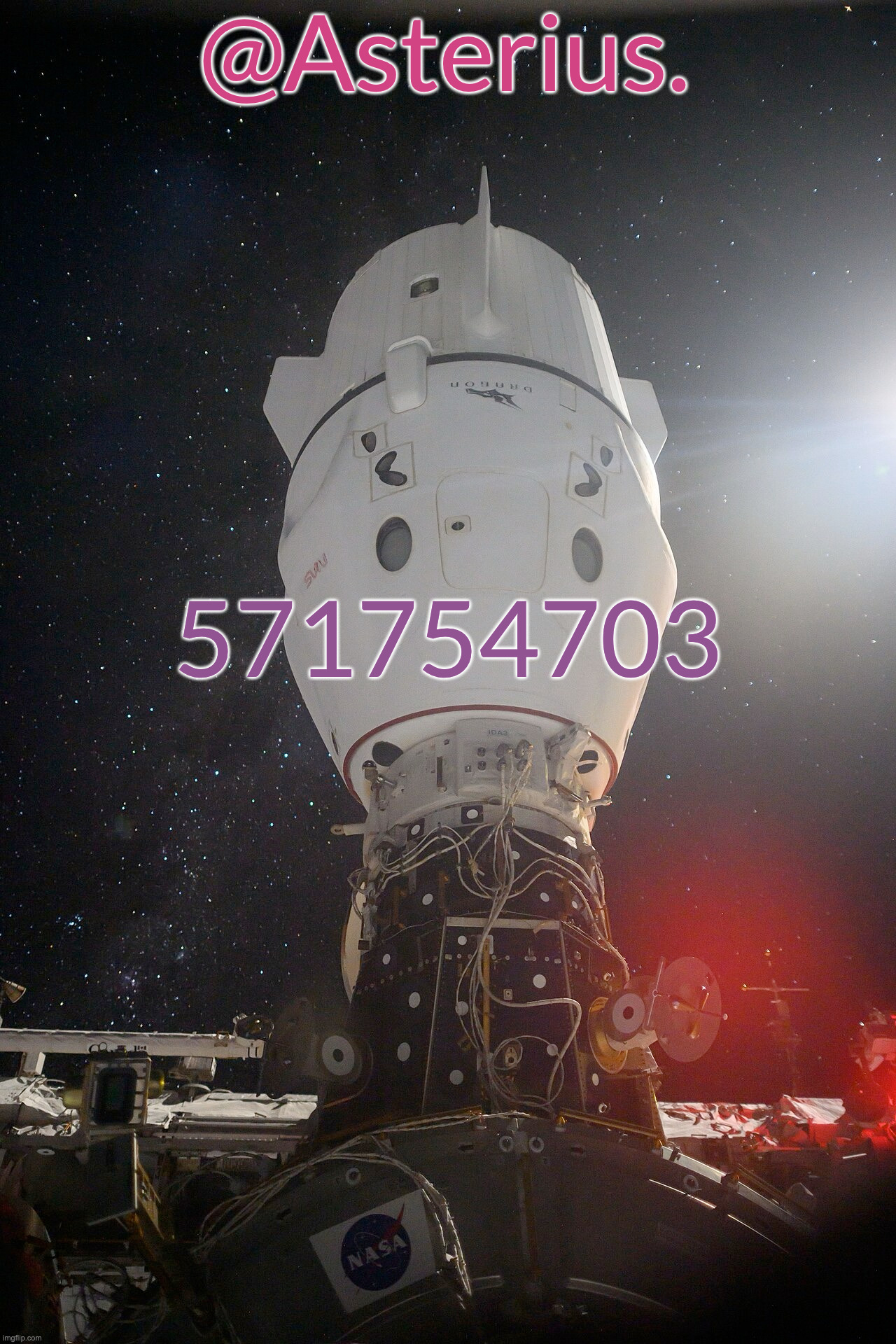 decode it | 571754703 | image tagged in silver's crew dragon template | made w/ Imgflip meme maker