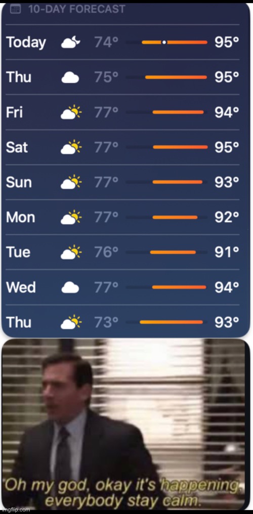 No it’s not summer yet | image tagged in funny,the office | made w/ Imgflip meme maker