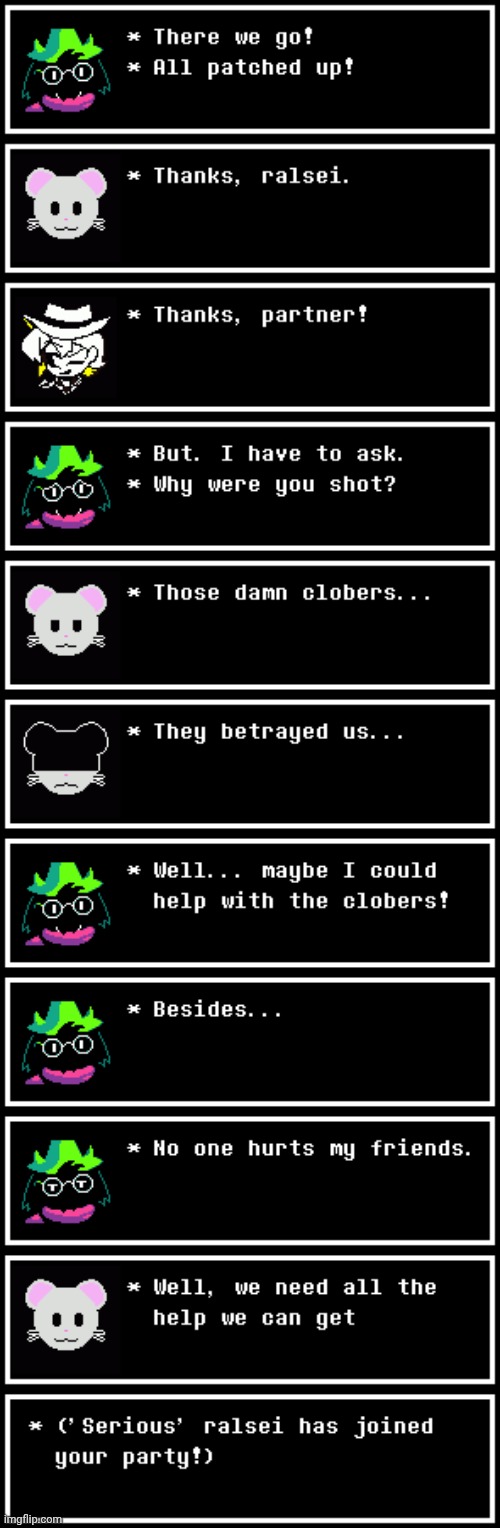Everybody gangsta until ralsei gets serious | made w/ Imgflip meme maker
