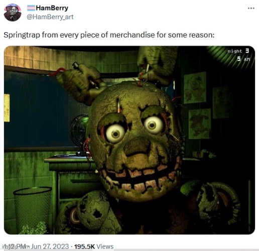 image tagged in springtrap | made w/ Imgflip meme maker