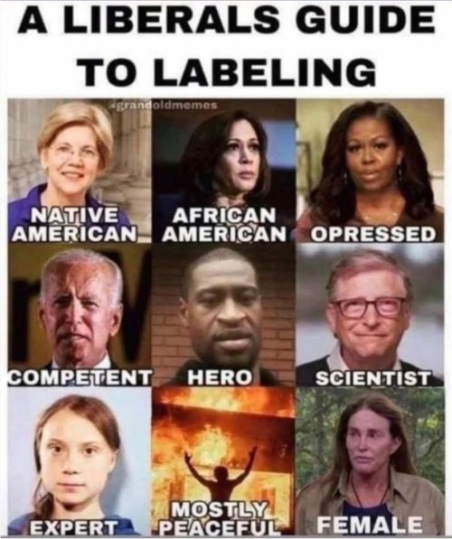 Liberal Labels | image tagged in liberal logic,liberal hypocrisy,stereotypes,labels,irrational,communist socialist | made w/ Imgflip meme maker