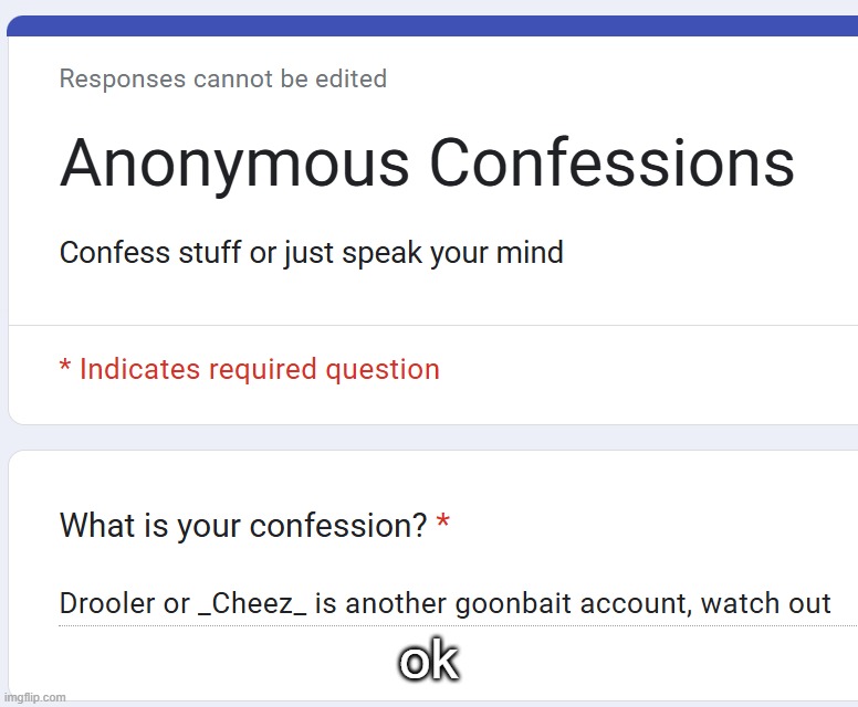 ok | made w/ Imgflip meme maker