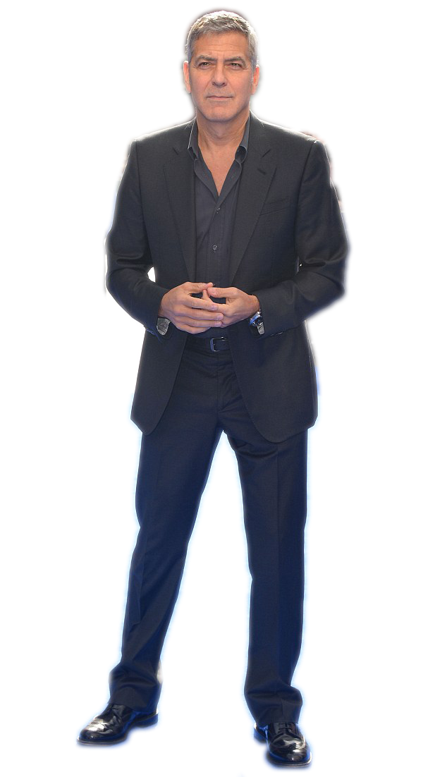 George Clooney cutout Blank Meme Template
