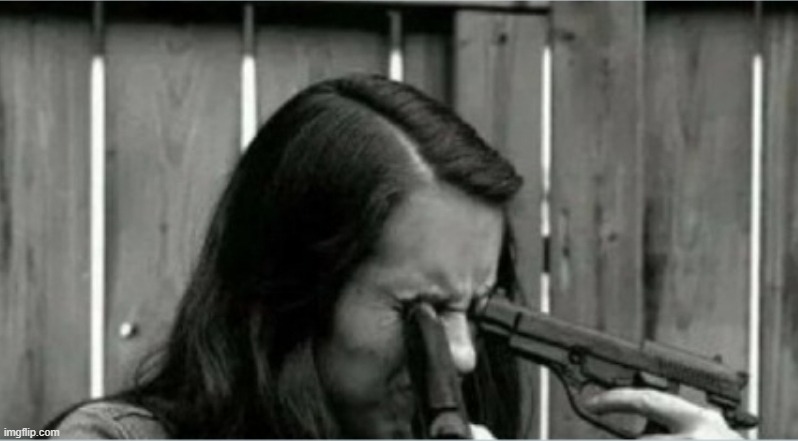 image tagged in guns to eyes | made w/ Imgflip meme maker