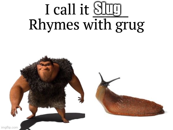 I call it _____ | Slug | image tagged in i call it _____,slug,funny,memes | made w/ Imgflip meme maker