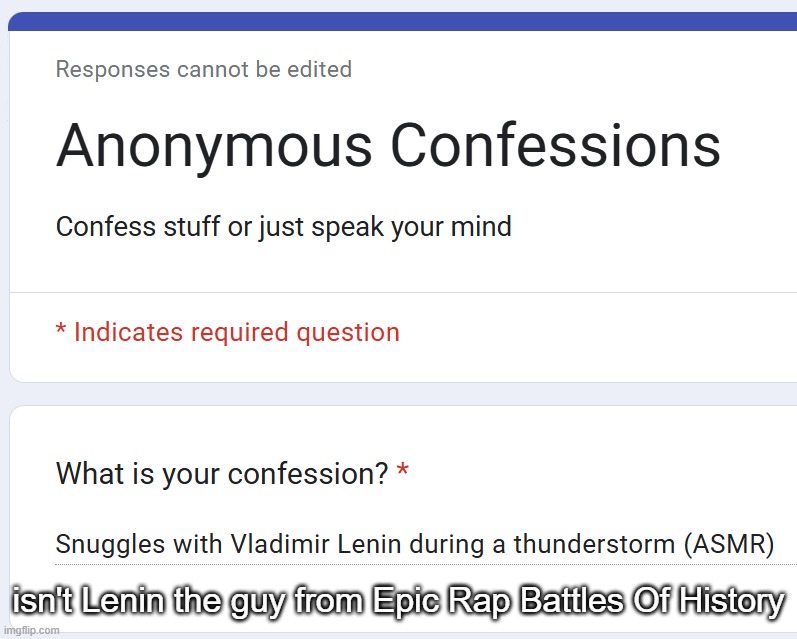 isn't Lenin the guy from Epic Rap Battles Of History | made w/ Imgflip meme maker