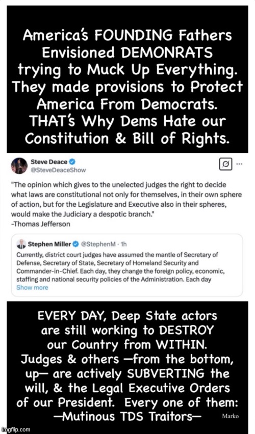 Imagine what DJT could accomplish, if Seditious, Country-Killing Leftists weren’t actively working against him | image tagged in memes,freekin leftists cant leave anything be,they gotta fvck it up,if u vote dem u support evil,fjb voters kissmyass | made w/ Imgflip meme maker