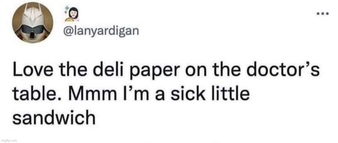 Therapy paper | image tagged in paper,butcher,therapist,sandwich | made w/ Imgflip meme maker