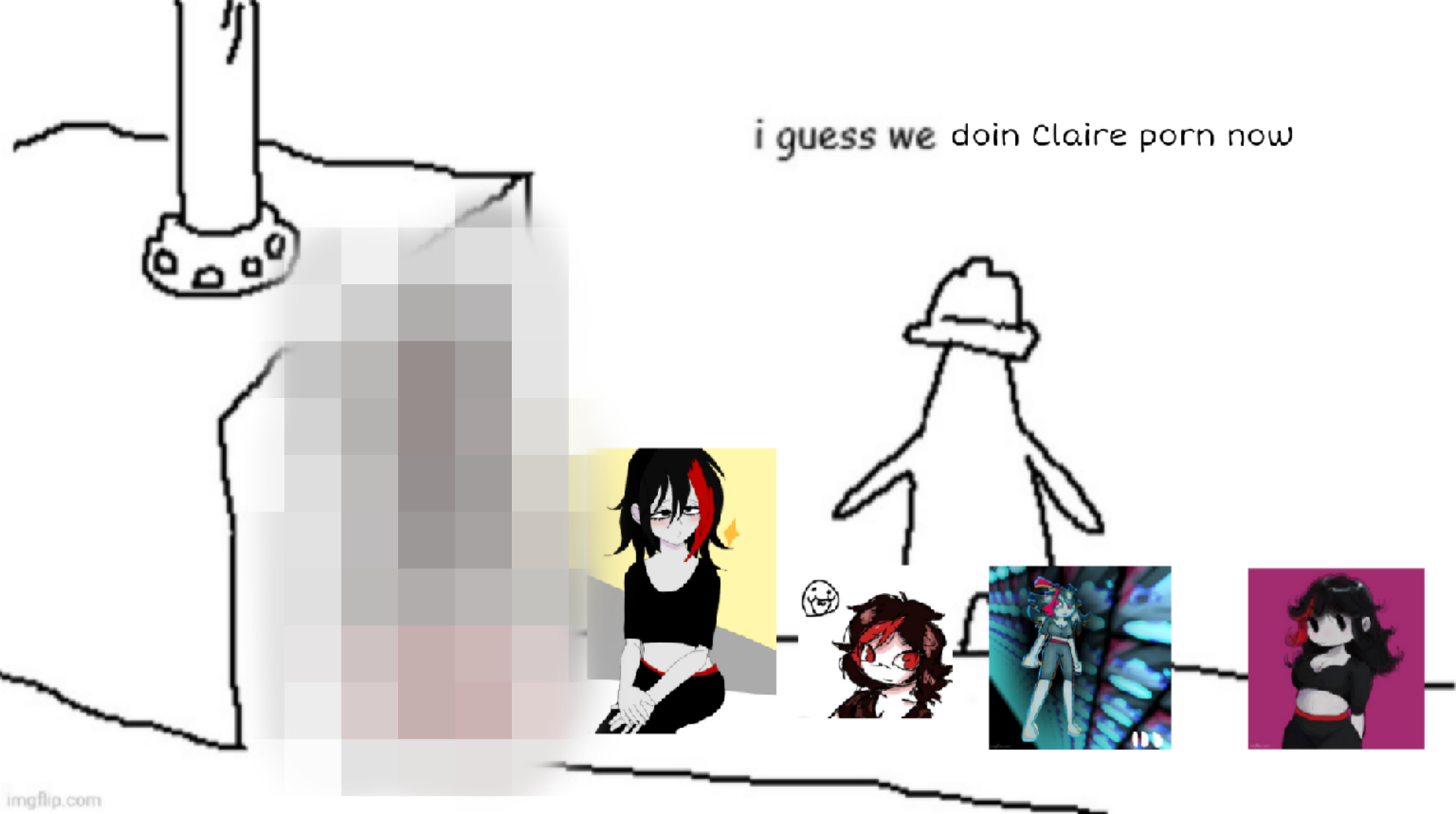 High Quality i guess we doin Claire porn now Blank Meme Template