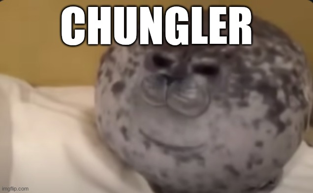 CHUNGLER | CHUNGLER | image tagged in seal,fat,cute | made w/ Imgflip meme maker