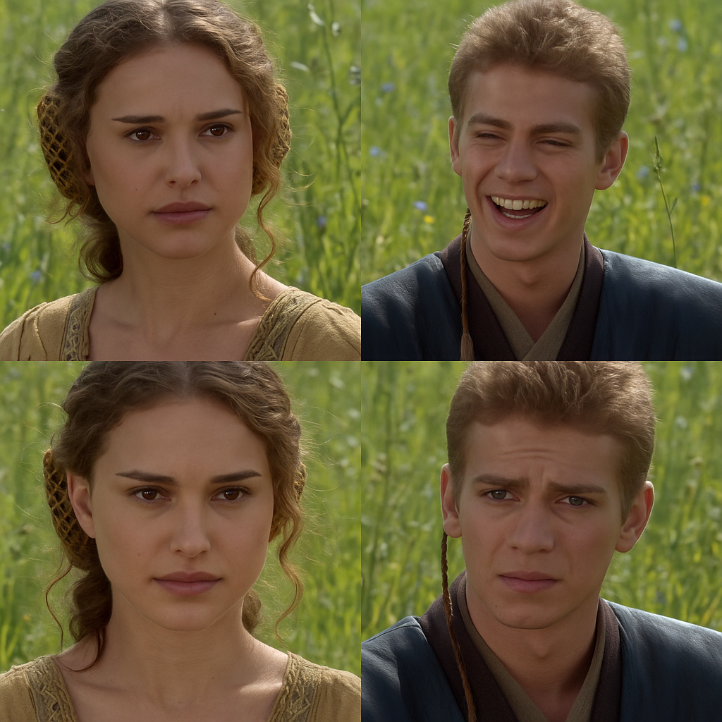 For the better but Anakin Blank Meme Template