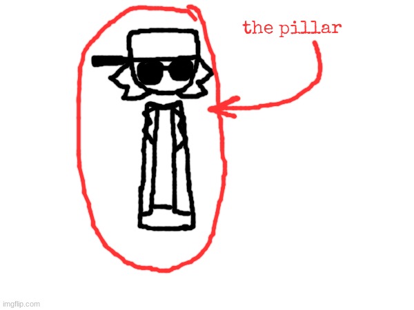 pillar looking ass pleb | the pillar | made w/ Imgflip meme maker