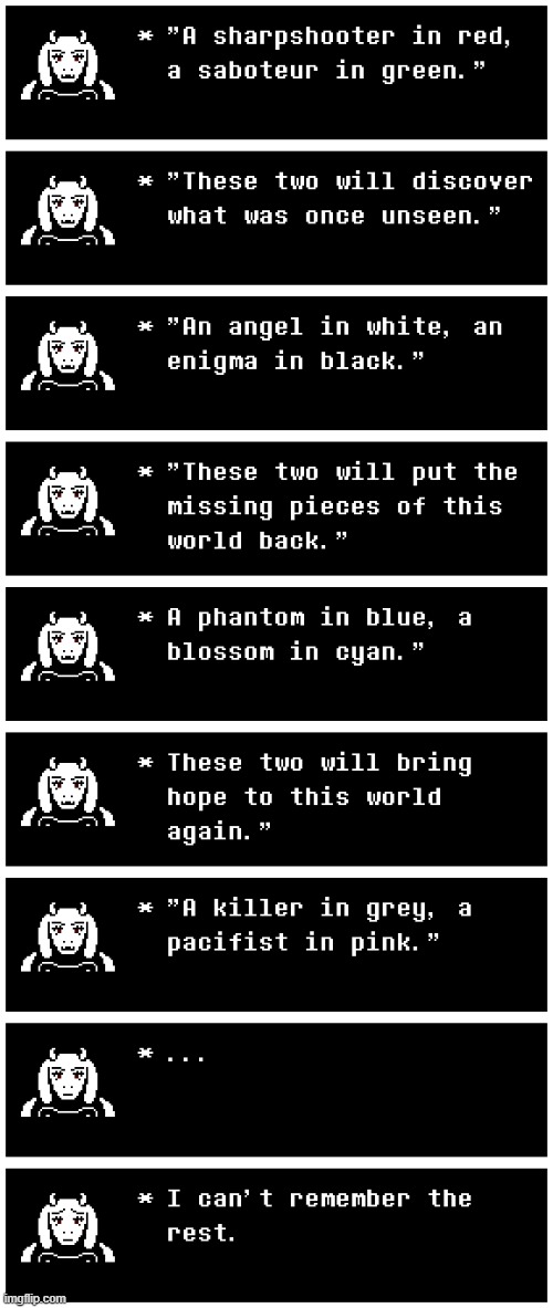 Part 3: Prophecy | image tagged in story,undertale,fnf,rhythmic revolution | made w/ Imgflip meme maker