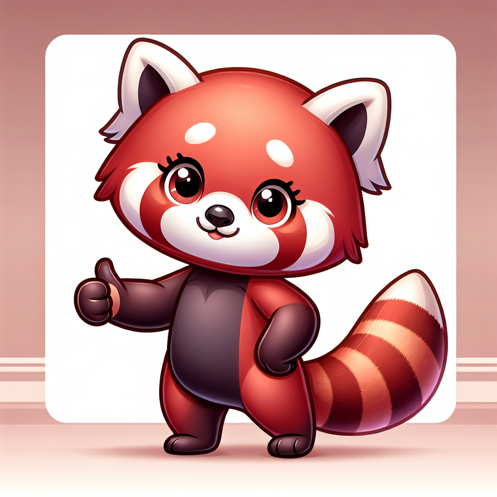 High Quality Red panda giving thumbs up Blank Meme Template
