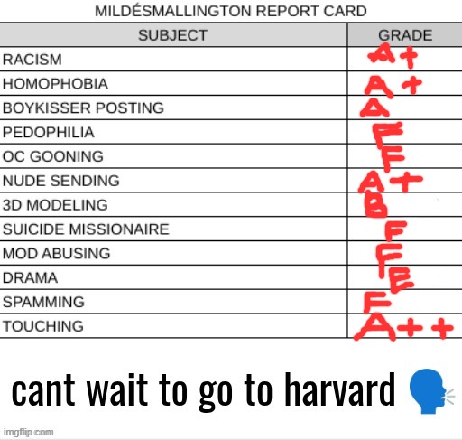 REPORT CARD blank | image tagged in report card blank | made w/ Imgflip meme maker