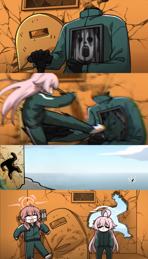 Hoshino kicking black suit Extended Blank Meme Template