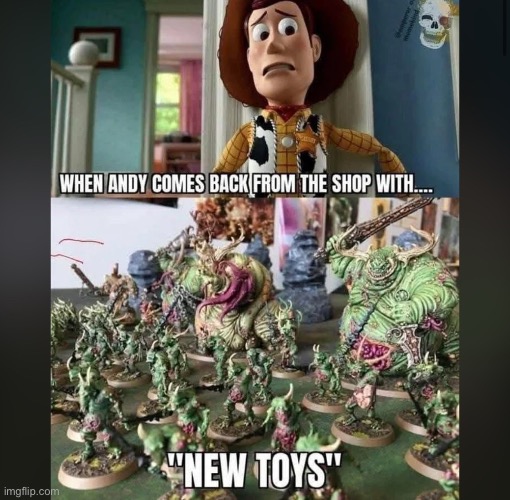 image tagged in toy story,warhammer40k,memes | made w/ Imgflip meme maker