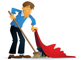 High Quality Sweeping under rug Blank Meme Template